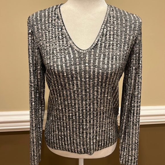 Liz Claiborne Collection Silk Sweater with Sequins. NWT. Medium - Picture 1 of 17